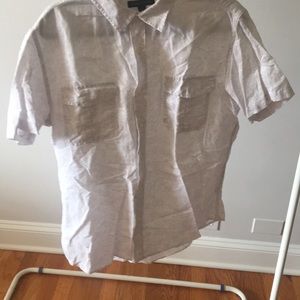 Men’s Linen Short Sleeve Button Down